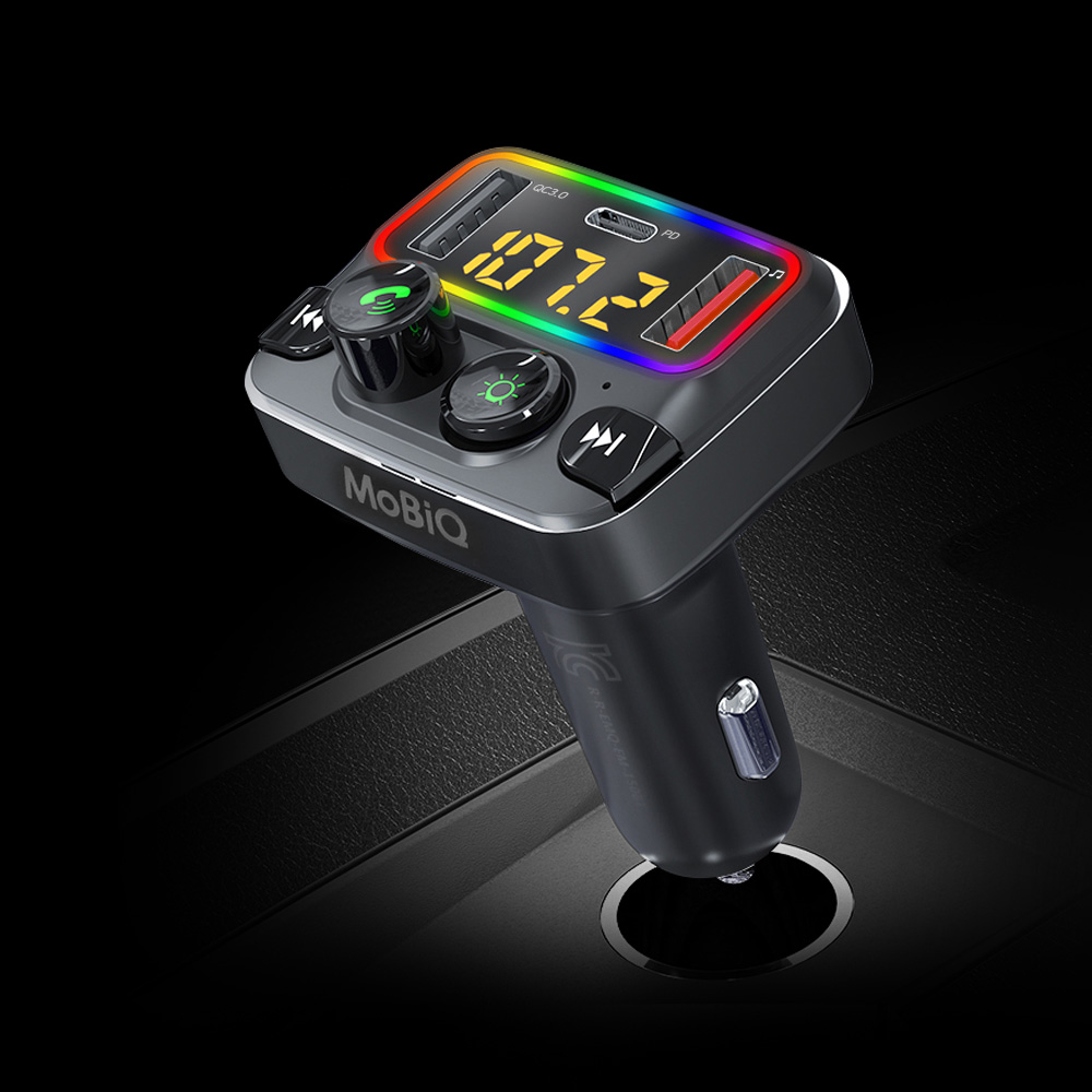 모비큐 하이엔드 블루투스 무선 카팩 QC PD 3.0 고속 충전 42W  LED 컬러무드등 29,780원