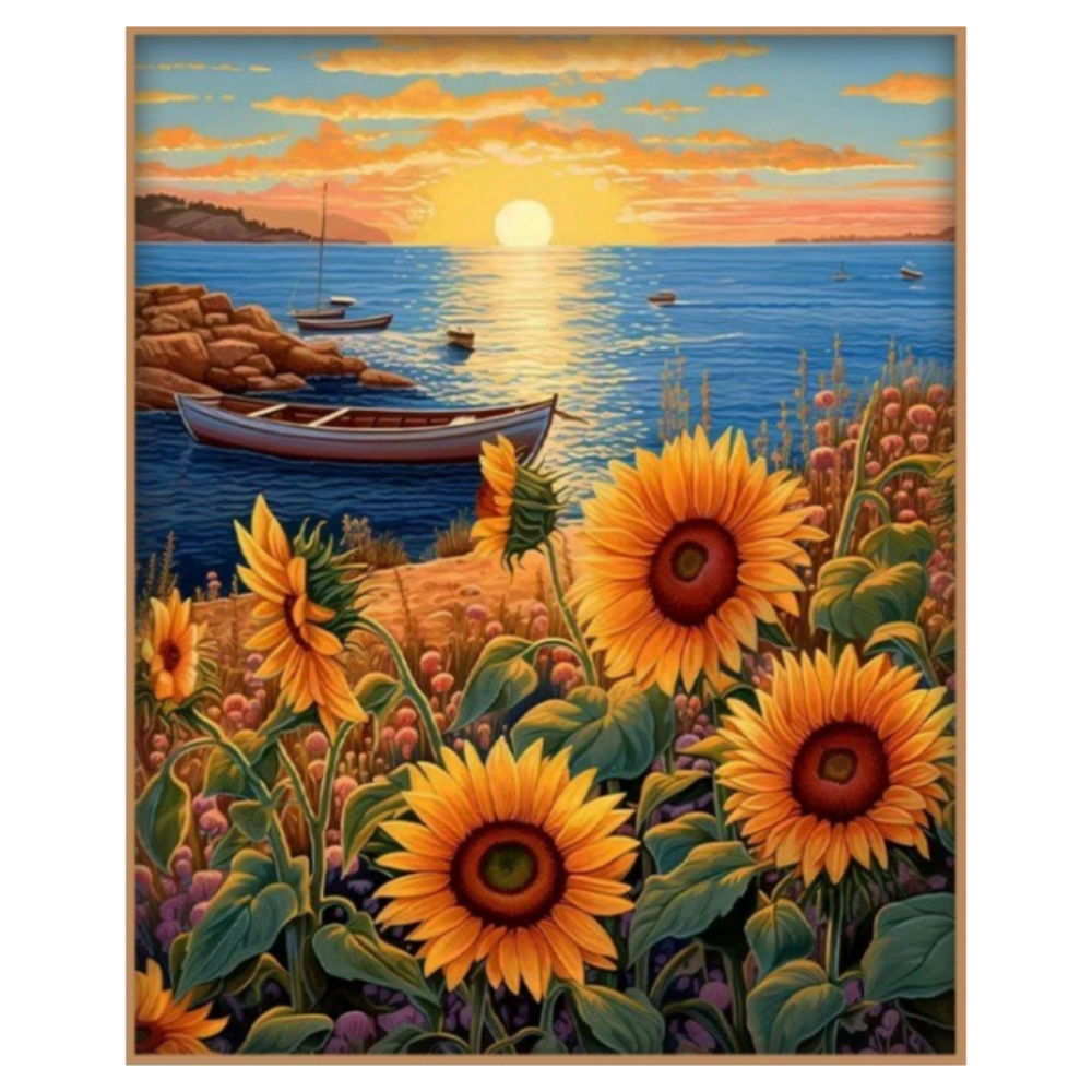 조이제이 36종 40x50 쉬운그림그리기 DIY 유화그리기세트 명화그리기, 005 해바라기, 1세트 14,400원