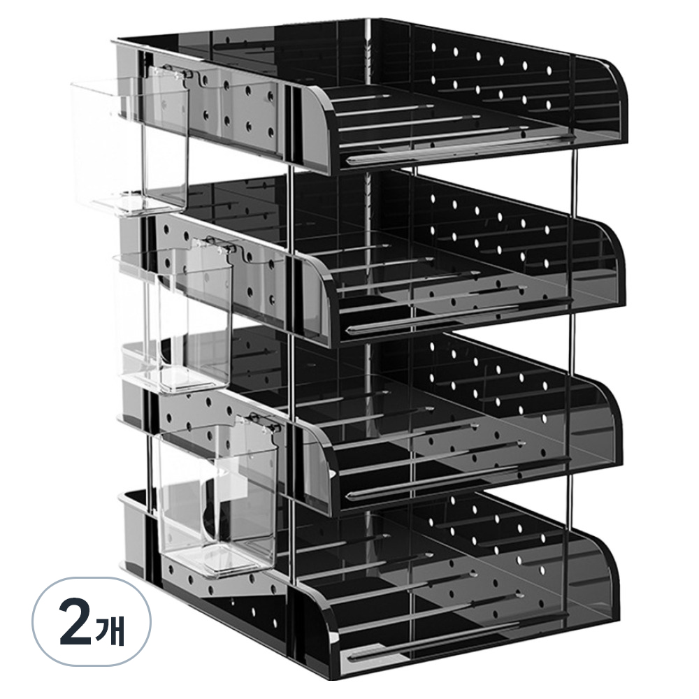 라라공방 인테리어 A4 서류 정리 책상 수납 트레이 4단 42,900원
