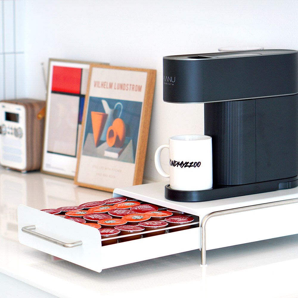 [당일 출고] 친절한마이쮸 서랍형 철제 커피 캡슐 다용도 보관함 홈카페 일리 돌체구스토, 1개, 화이트 28,990원