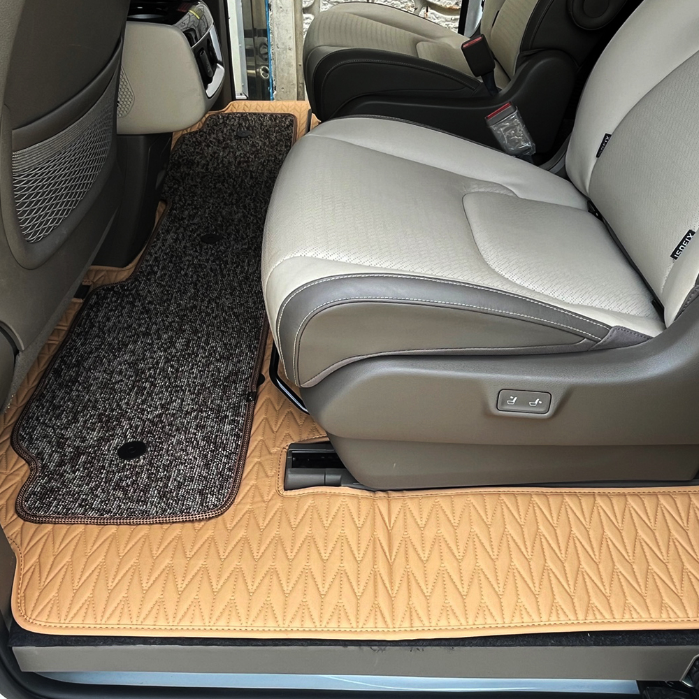 포시즌 5D입체 모노륨 카니발 전용 매트 1 + 2 + 3열 + 트렁크 세트, 기아 신형 더뉴카니발 KA4 4세대 페이스리프트 9인승 컴포트O 하이브리드, 새들브라운 290,000원