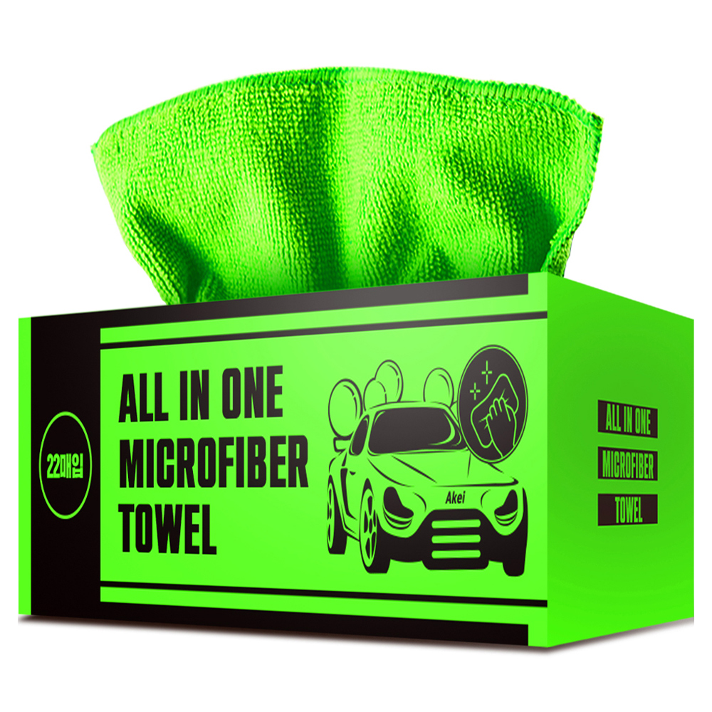 아케이 모터 차량용 뽑아쓰는 다용도 극세사 세차 타올 22p 12,650원