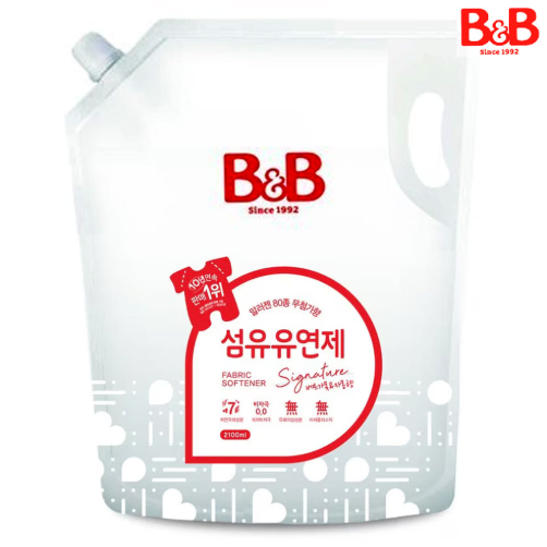 비앤비 섬유유연제 베르가못 자몽향 리필형, 2.1L, 2.1L, 1개 12,500원