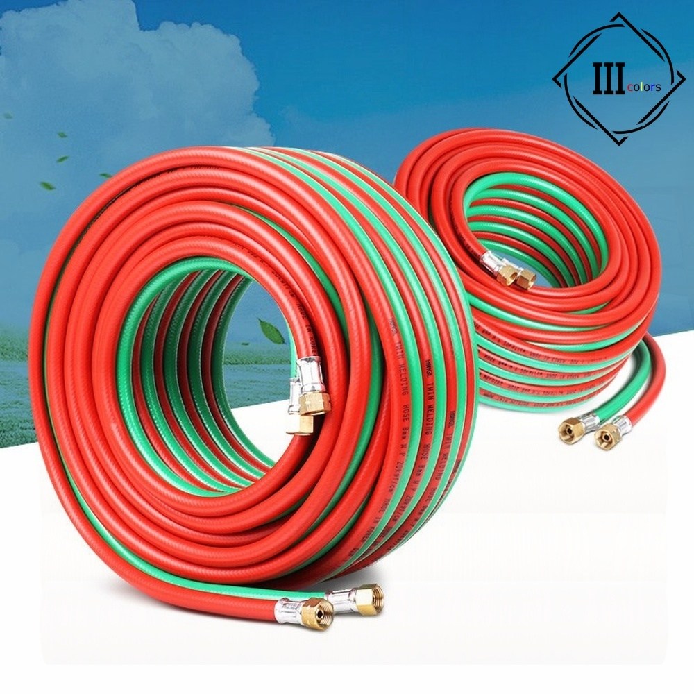 산소쌍줄호스 5mm ~ 8mm X 10M ~ 100M 용접호스 가스호스 두줄호스 용접기 PVC쌍줄호스, 1개 106,950원