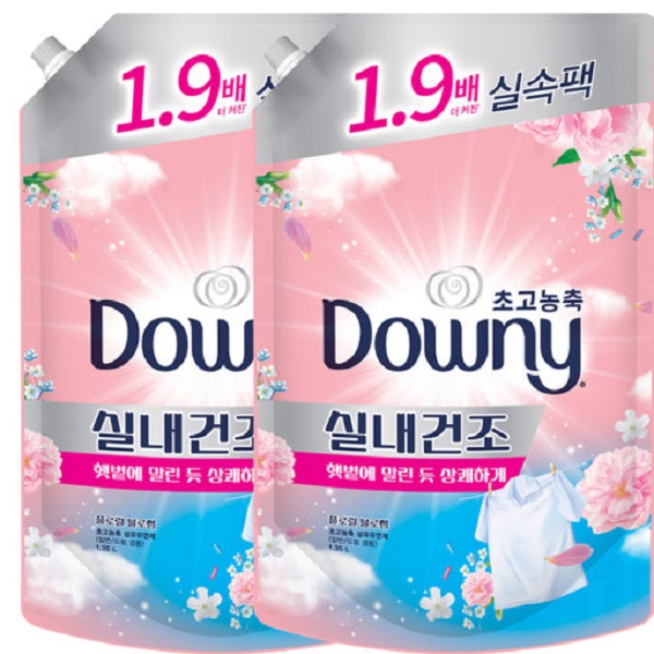 다우니 실내건조 플로럴프레시향 리필 1.35L, 1.35L, 2개 16,200원
