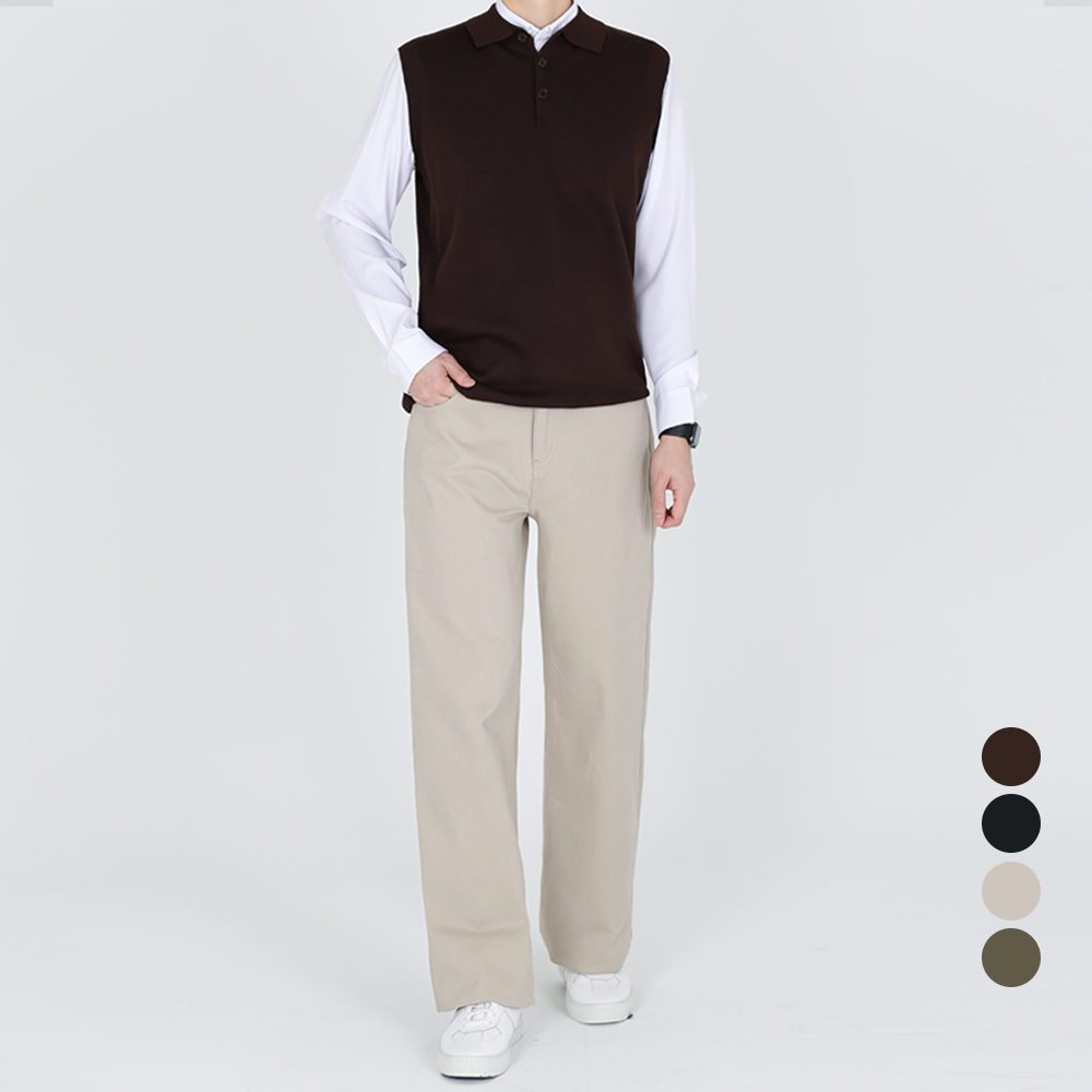 인피어스 남성용 뒷밴딩 와이드 레그 캐주얼 팬츠 I263-13 39,900원