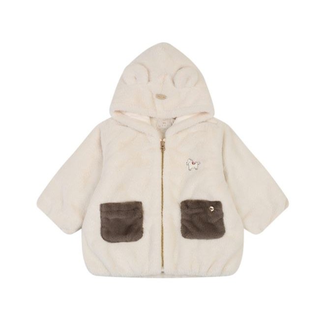 에뜨와 로건 배색 퍼 점퍼 259,800원