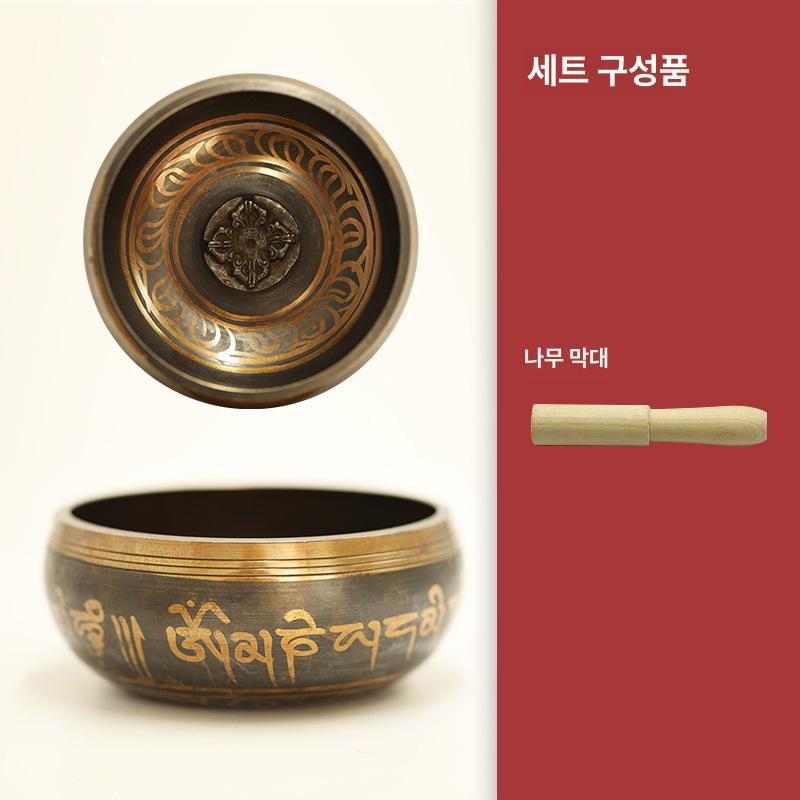 네팔 싱잉볼 명상용 요가 종 부처 그릇 치유 티베트 명상 도구 90,900원