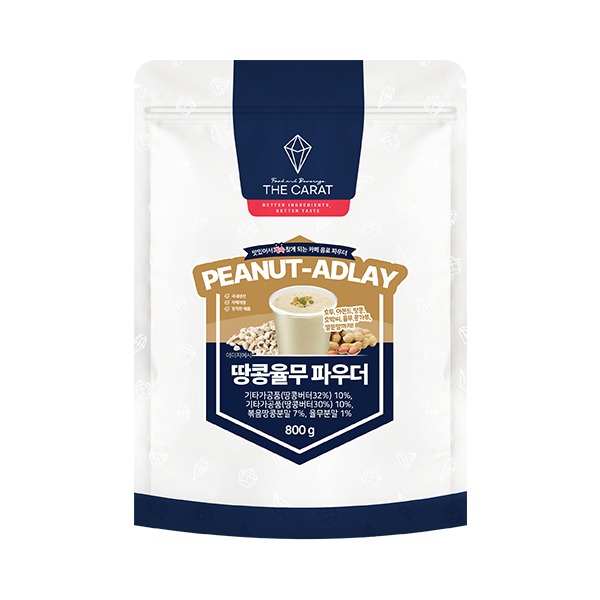 더캐럿 땅콩 율무 파우더 800g I 고소한 라떼 디저트 음료 베이스용, 1개 12,500원