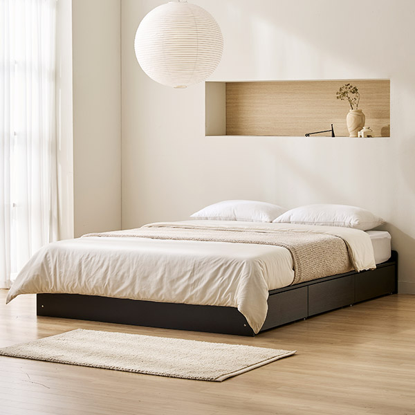 스칸디아 레이든 무헤드 3단 수납 침대 프레임 방문설치 169,000원