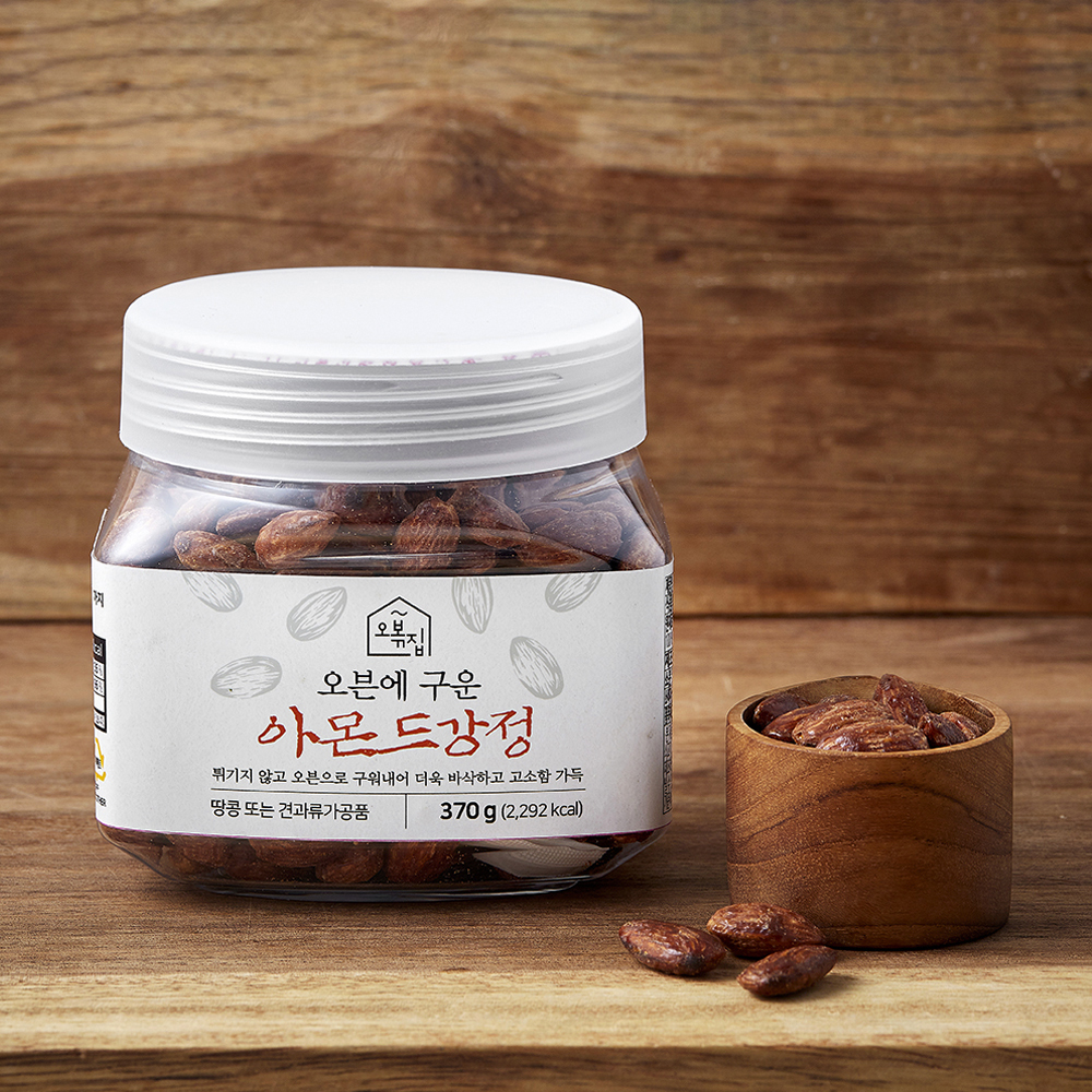 [로켓프레시] 오볶집 오븐에 구운 아몬드 강정, 1개, 370g, 현재가 19,900원