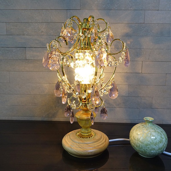 그레이드 대금 크리스탈 인테리어 스탠드 무드조명 (LED전구 무료증정), 골드 +크리스탈 93,000원