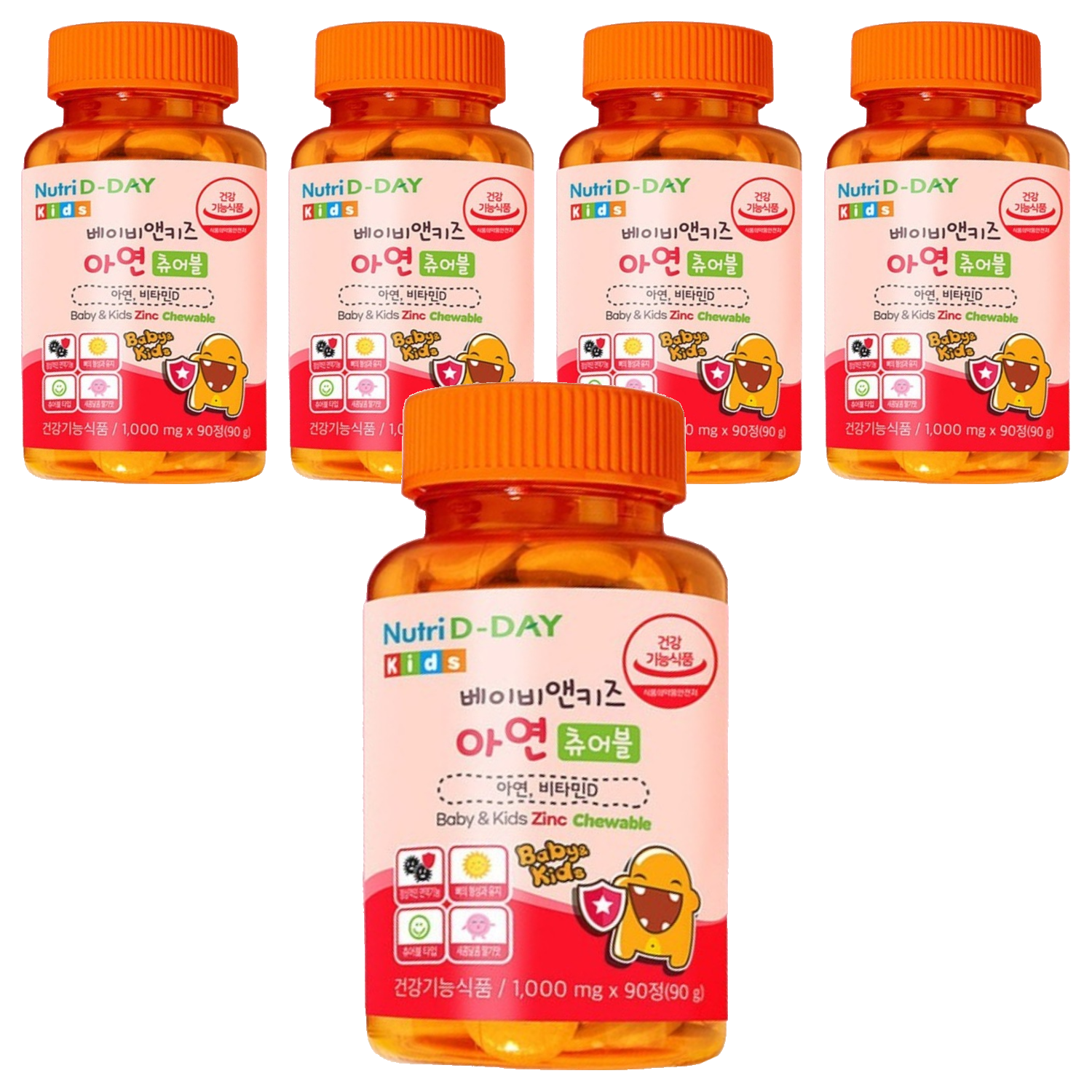 뉴트리디데이 베이비앤키즈 아연 츄어블 90g 31,500원