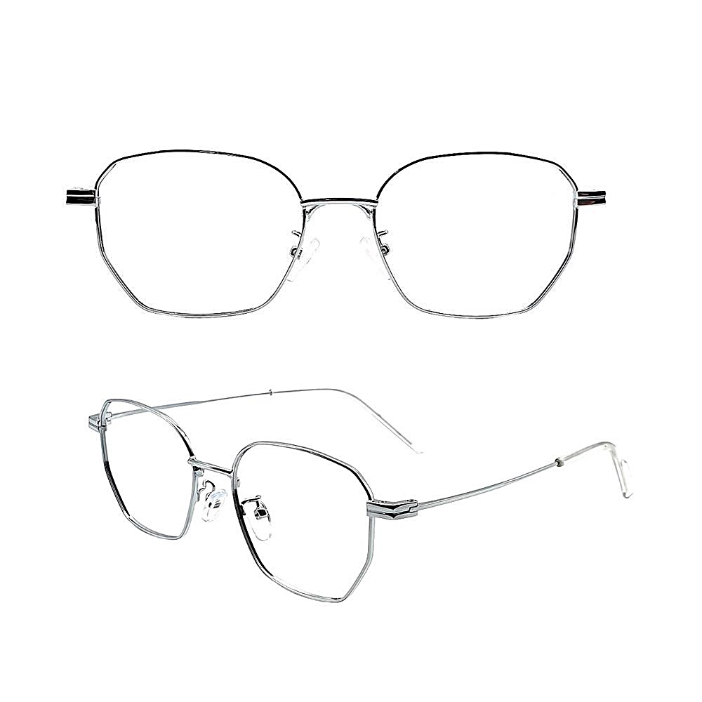 EYES ONE 은테 금테 메탈 안경테 사각 네모 스퀘어 다각형 가벼운 안경 23,900원