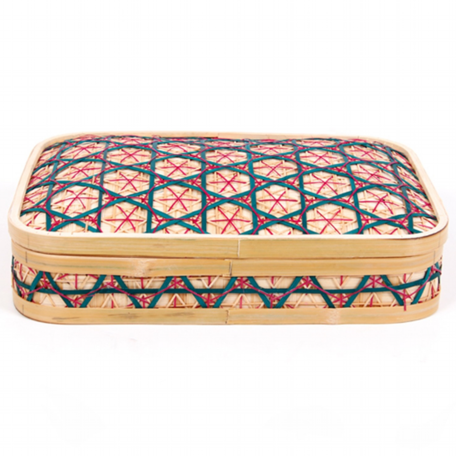 한지 실크박스 대나무 석작 꽃무늬 4size 대나무박스 대나무함 추석명절용품예단함 이바지 폐백함 떡상자 포장, 대, 1개 12,900원