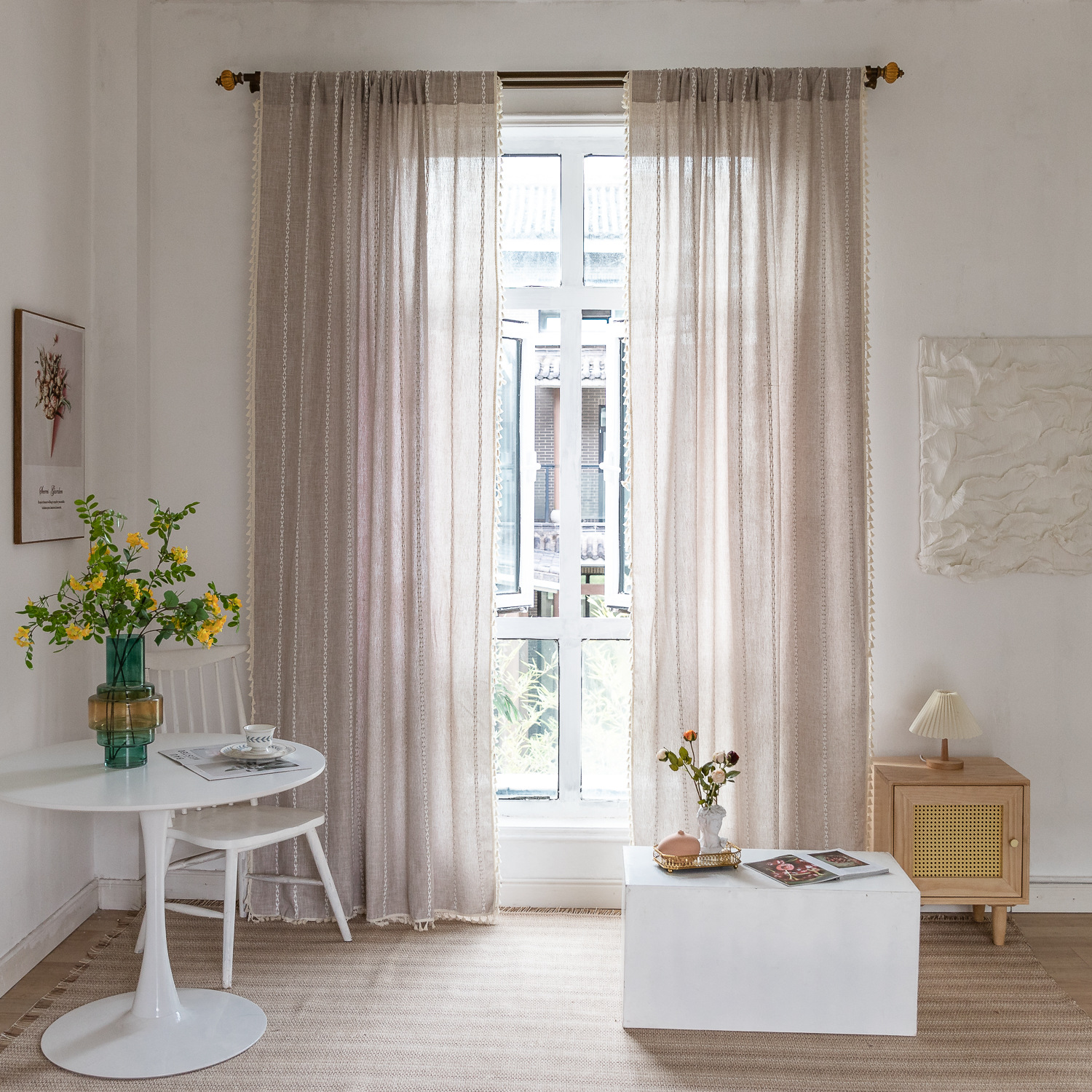 미미솔레 심플 도톰 감성 봉집형 커튼 47,950원