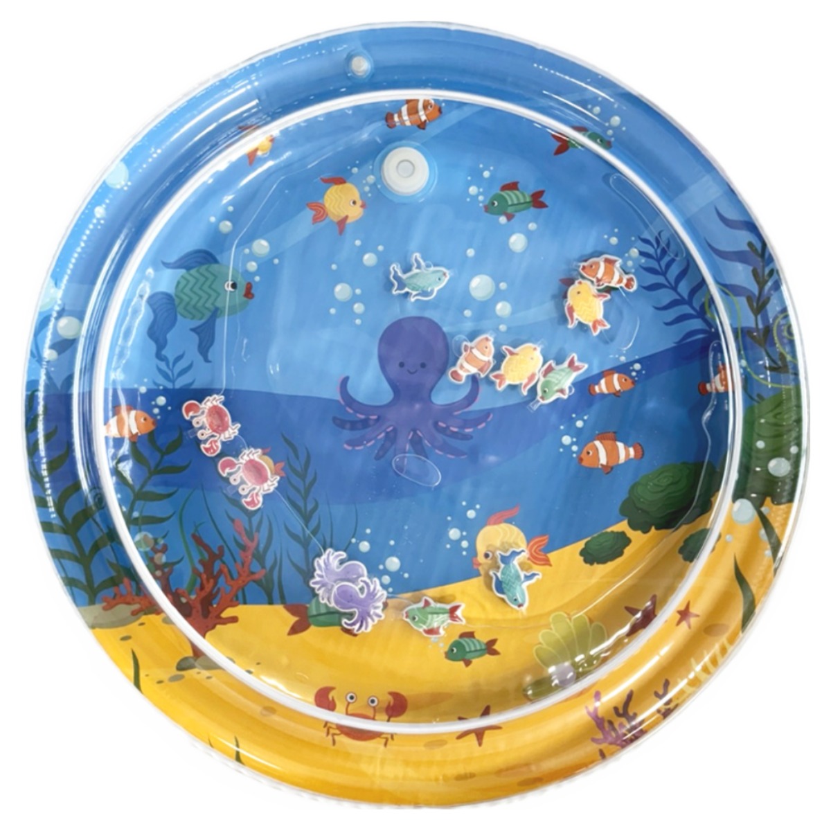 아가프라 국산 빅 원형 아기워터매트 냄새적은 물놀이 장난감 터미타임 오감발달, 1개, 국산 원형매트 34,800원