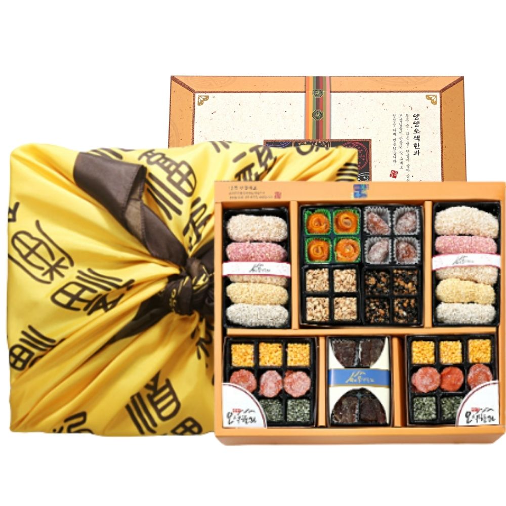 수제 한아름 3단 한과 선물세트 양양오색한과 명절 상견례 이바지 답례품 시댁 부모님 어르신 선물 90,000원