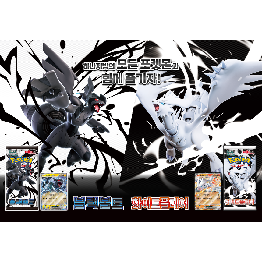 블랙볼트 화이트플레어 sv11b sv11w 포켓몬 카드 한글판 1팩 20개입1세트 포켓몬스터 포카 피카츄 리자몽 48,700원