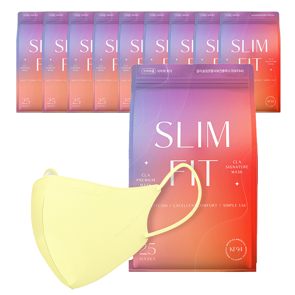 CLA 슬림핏 라이트 패키지 컬러 새부리형 보건용 마스크 소형 KF94 71,400원