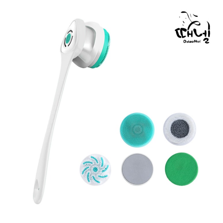 때밀이 명품 때넬 전신클렌징 전동샤워브러쉬 MIS-06 충전식 셀프목욕 다기능 페이스 전동 클런저 자동 등 때밀이기계 손잡이 탈착가능 다기능 헤드브러시 29,900원