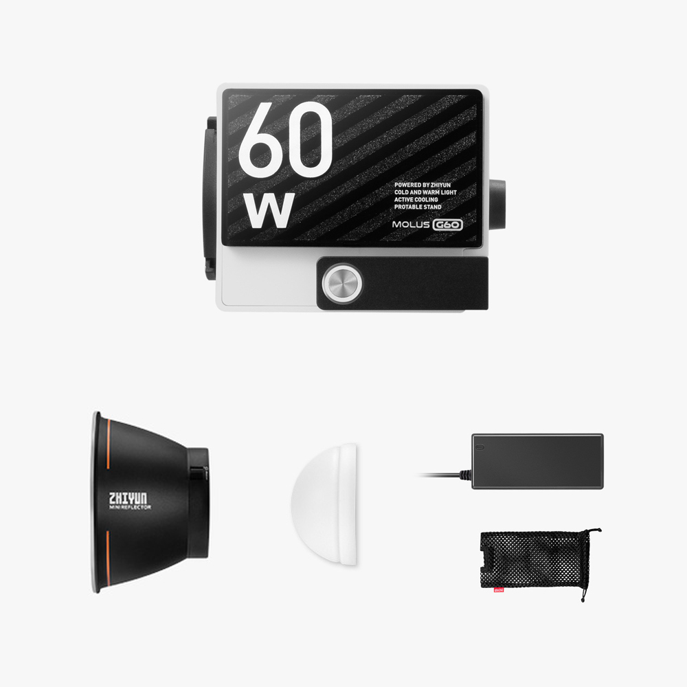 ZHIYUN MOLUS G60 미니 방송 사진 촬영 조명 LED 스탠다드 158,000원
