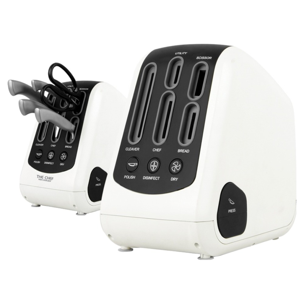 [재리마켓] UV살균 칼소독기 세트 온풍건조 칼갈이 독일 칼세트 전동연마 물받이 세균, 살균 칼소독기(칼갈이겸용)+칼세트 77,900원