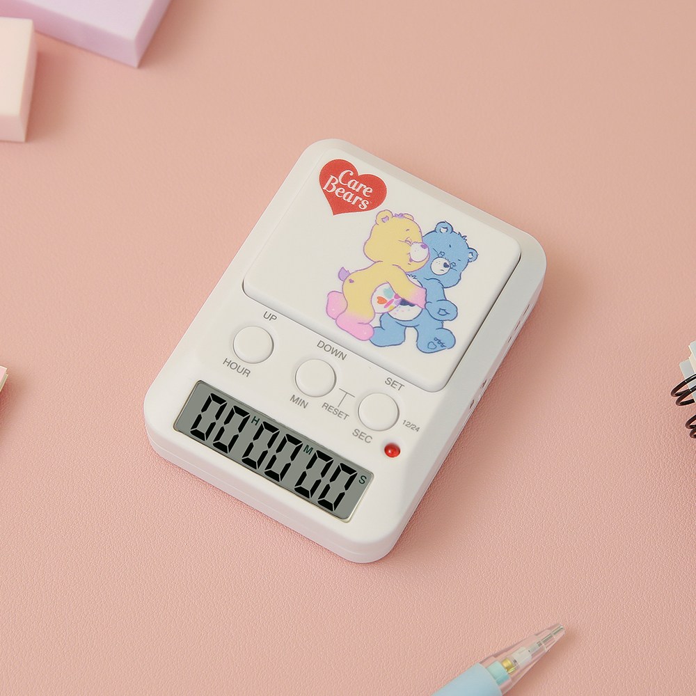 드레텍 공부타이머 스톱워치 허그하는케어베어 T-590WTCRI2, 1개, 허그하는 케어베어, 현재가 15,900원