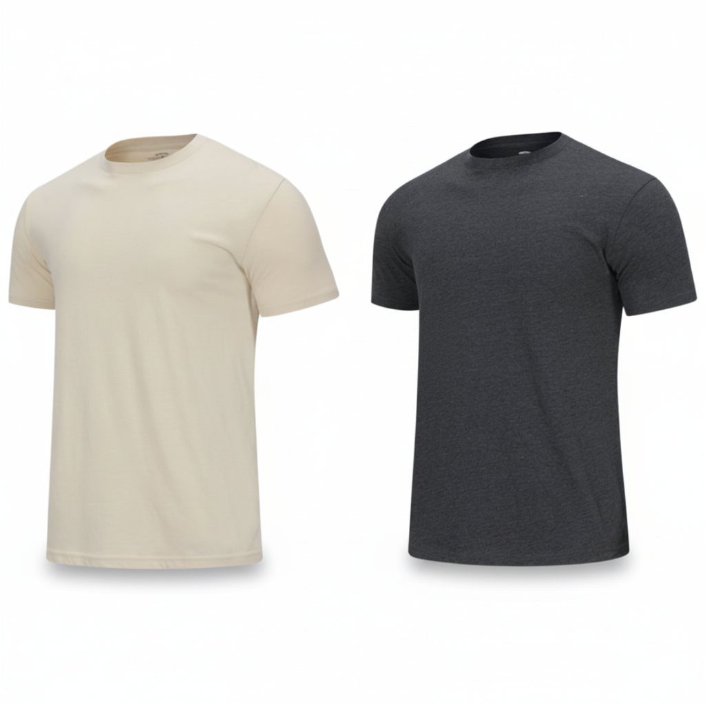 [EARON] 소프트 터치 라운드넥 무지 반팔 1+1 티셔츠 29,800원