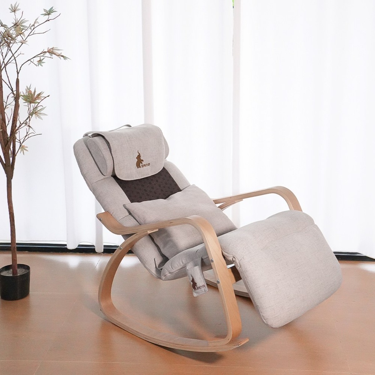 릴렉스파 안마의자 전신 마사지 흔들의자 1인용 소파, 오크 색 555,600원