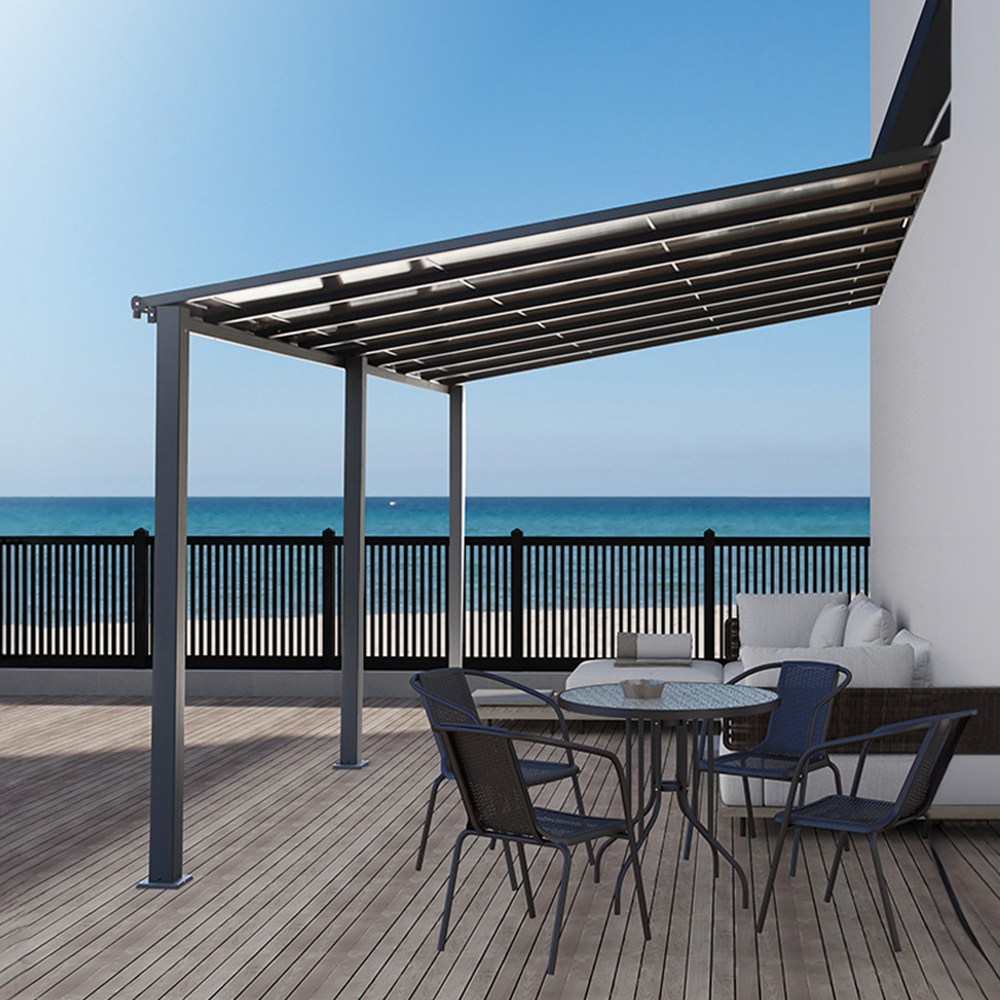 21세기트랜드 이츠굿 벽고정 스카이어닝 파고라 테라스 데크 야외 748,000원