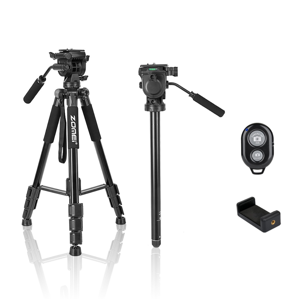 21c 유압식 비디오 삼각대 부드러운 회전 영상촬영 망원경 분리 유투버 모노포드, 비디오삼각대 유압식헤드 모노포드 영상촬영 망원경, 1개 74,900원