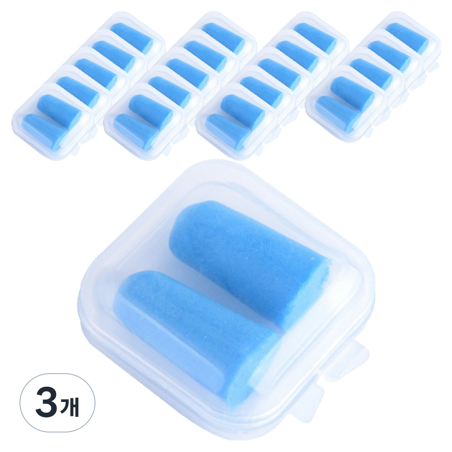 디케이원 예쁜 소음방지 귀마개 한쌍 블루A 1.4 x 2.8 cm, 3개, 20개입 28,200원