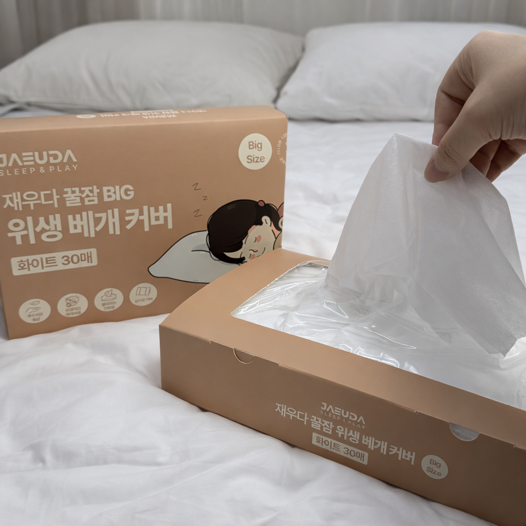 일회용 위생 베개 커버 재우다 꿀잠 위생 베개 시트 14,900원