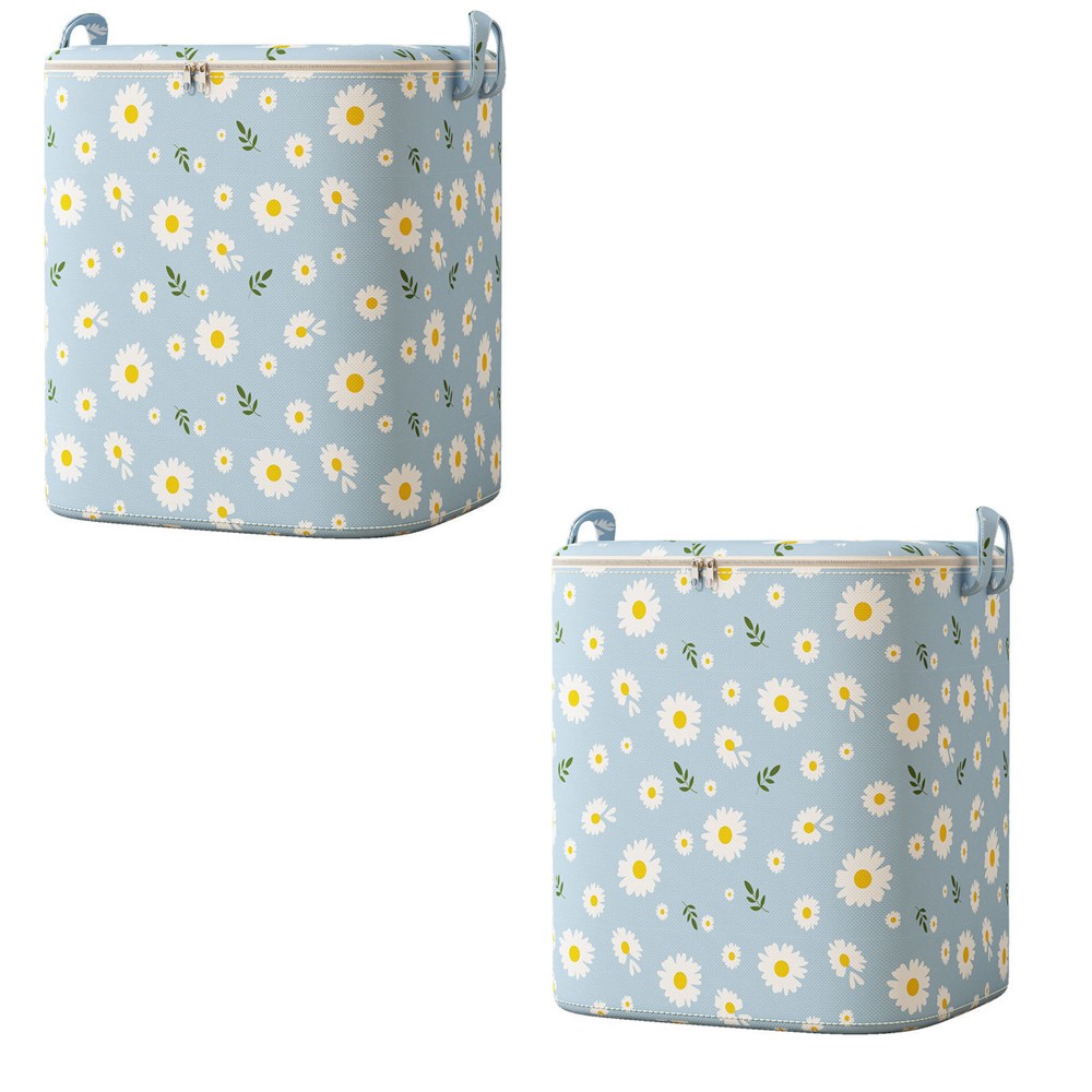 에이엔이엠 초특대형 대용량 꽃무늬 다용도 보관함 리빙박스 이불정리함 2P 14,900원