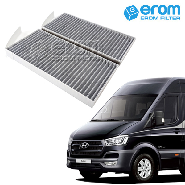 [이롬필터] 1+1 활성탄 자동차 에어컨필터 미세먼지,배기가스 차단 차량용 캐빈필터, 2개, 쏠라티 (16년~) 073C 24,600원