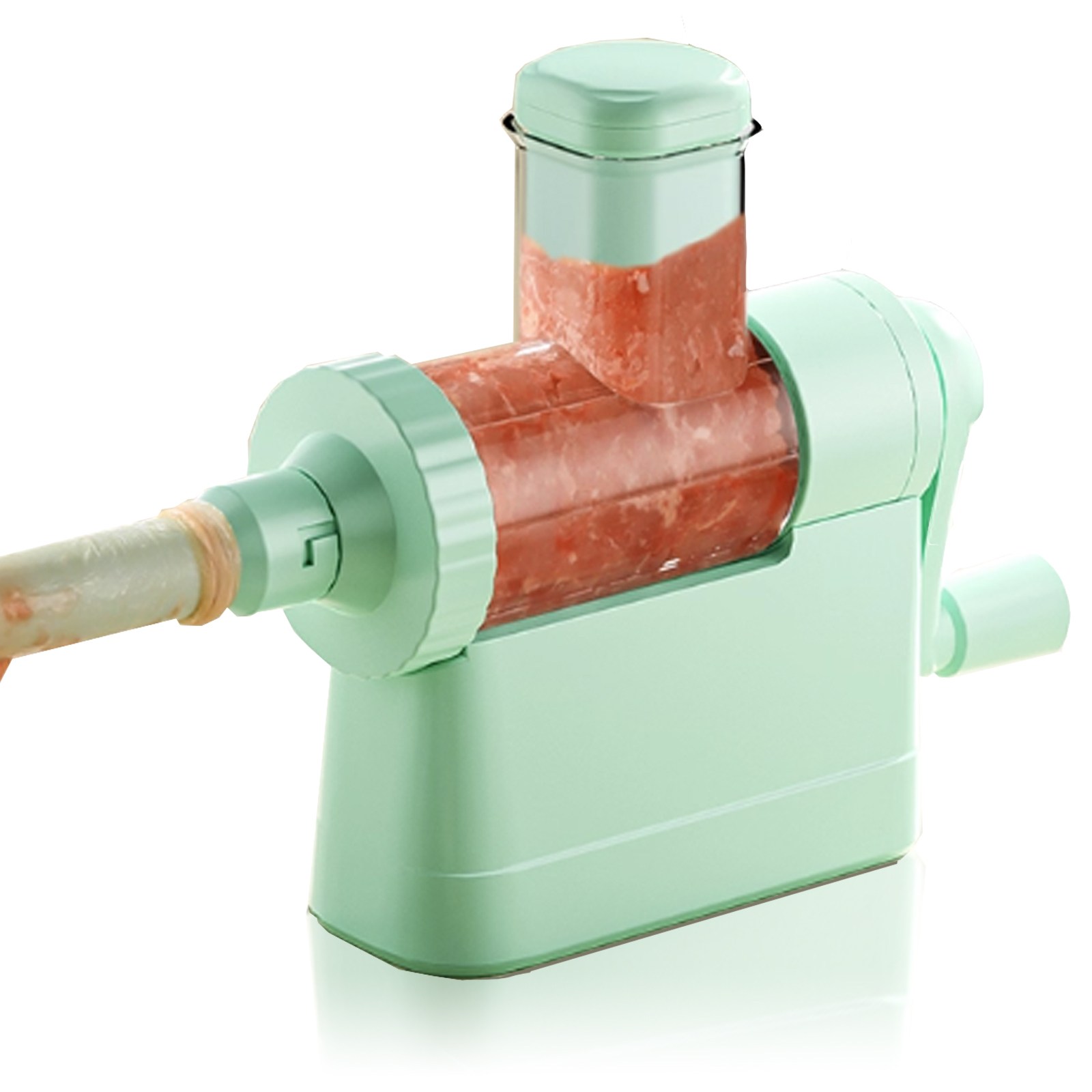 Modora 수동 순대 제조기 핸들형 수제 순대 만드는 기계, 초록색, 1개 27,900원