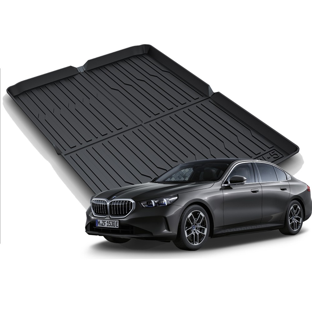 리얼핏 BMW 5시리즈 G60 신형 (24년~현재) 트렁크매트 카본디자인 논슬립 3D TPE [호환], 카본블랙 55,000원
