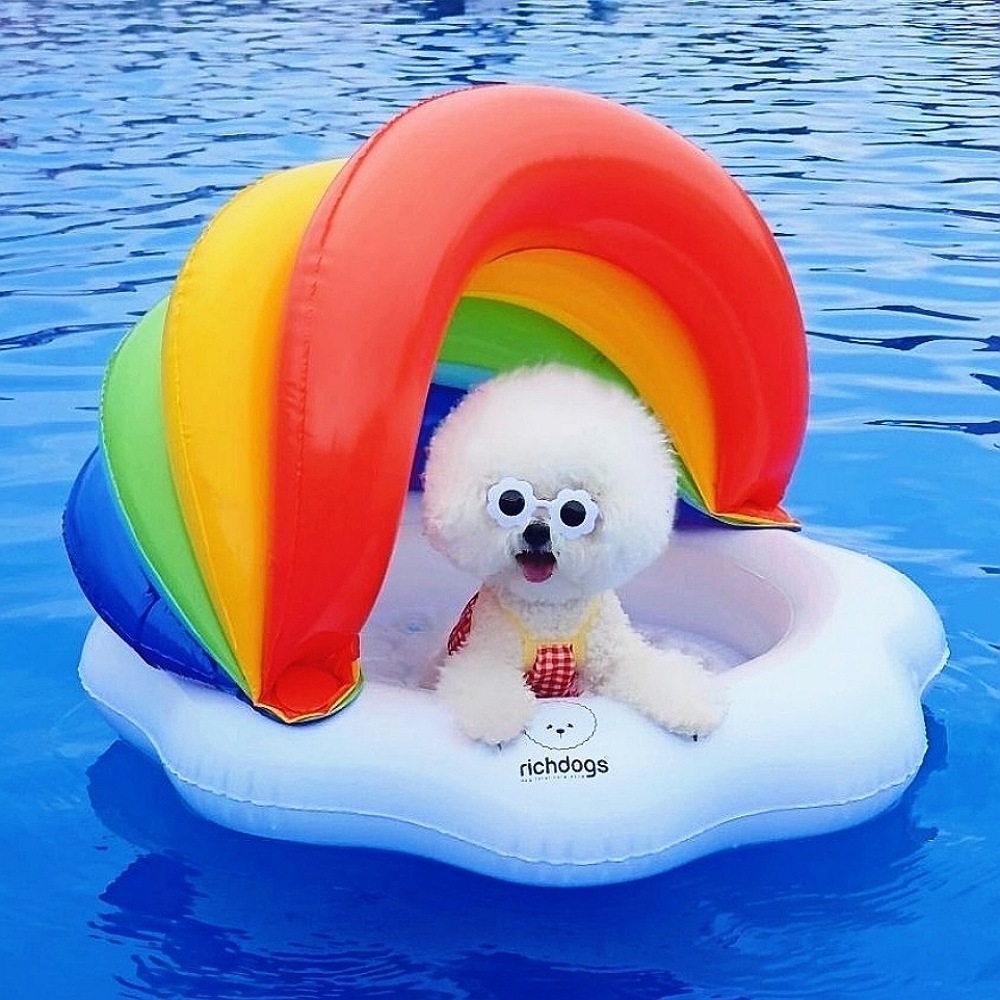리치독스 강아지 캐노피 무지개 튜브 32,000원