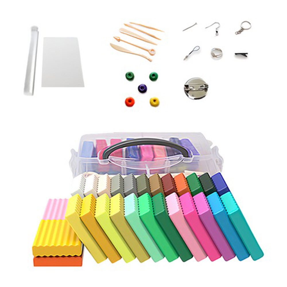 토니 폴리머 클레이 롤링세트 26색 42색 키트 보관케이스 포함 공예 미니어쳐 16,800원