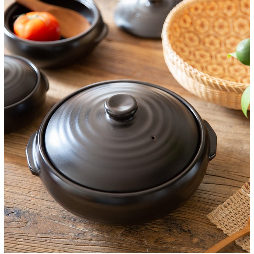 모던 사원삼 원형뚝배기 / 국내제작 전골냄비, 1개 28,000원