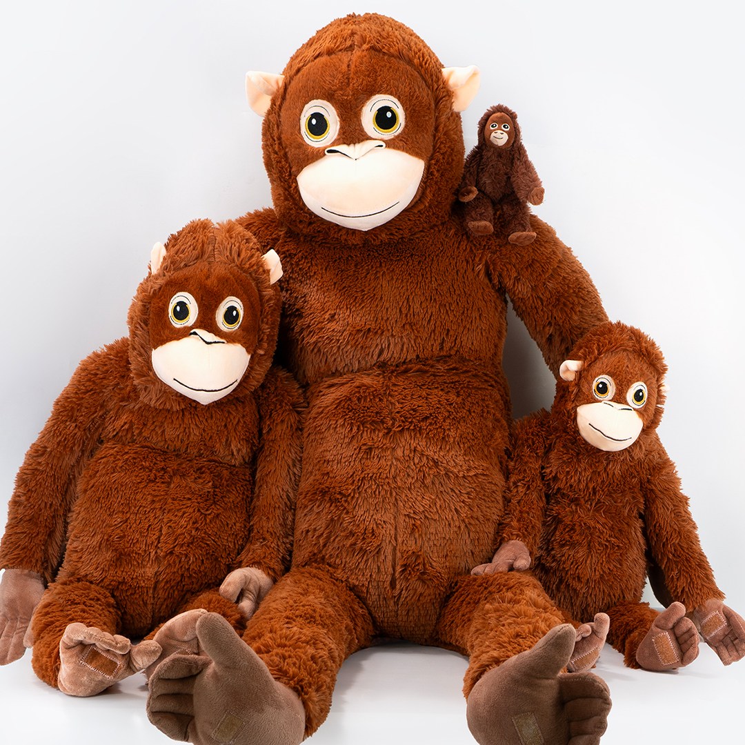 구쯔야 초대형 고숭이 오랑우탄인형 빅사이즈 대형 애착인형 동물인형 세트133cm 110,000원