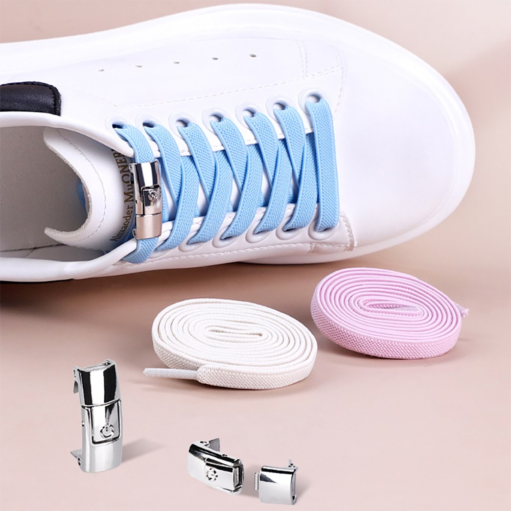 3세트 고무줄 신발끈 안풀리는 운동화끈 클립 매듭없는 버클 등산화 고정 슈레이스 정리 버튼 9,900원