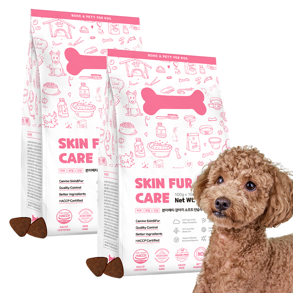 본아페티 강아지 기능성 사료, 피부/피모+알러지, 1kg, 2개 42,000원