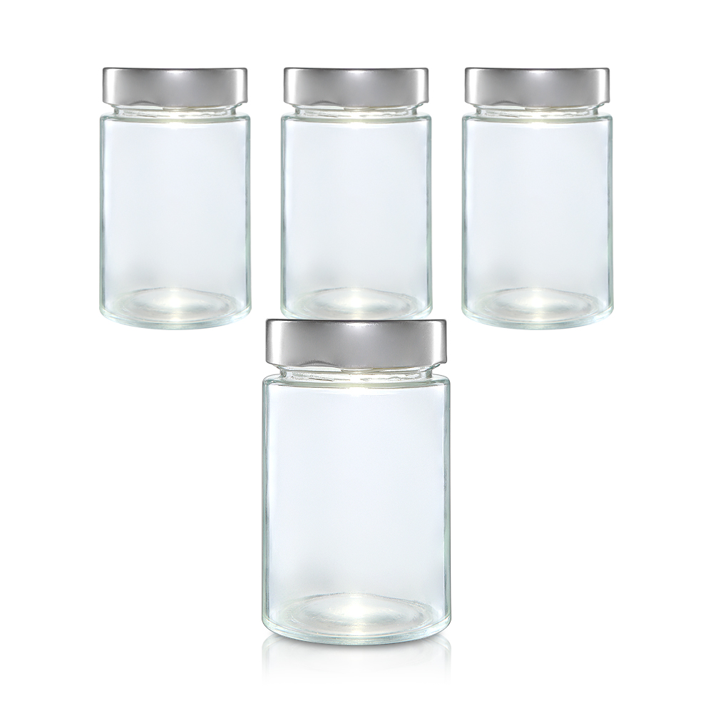 경진기업 실버일자유리병380ml(A-W) 70파이 마개실버 4개 8,900원