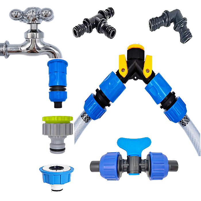 국산 물호스커넥터 연결구 분배기 어댑터 호수 소켓 퀵커넥터 수도꼭지 부속 990원