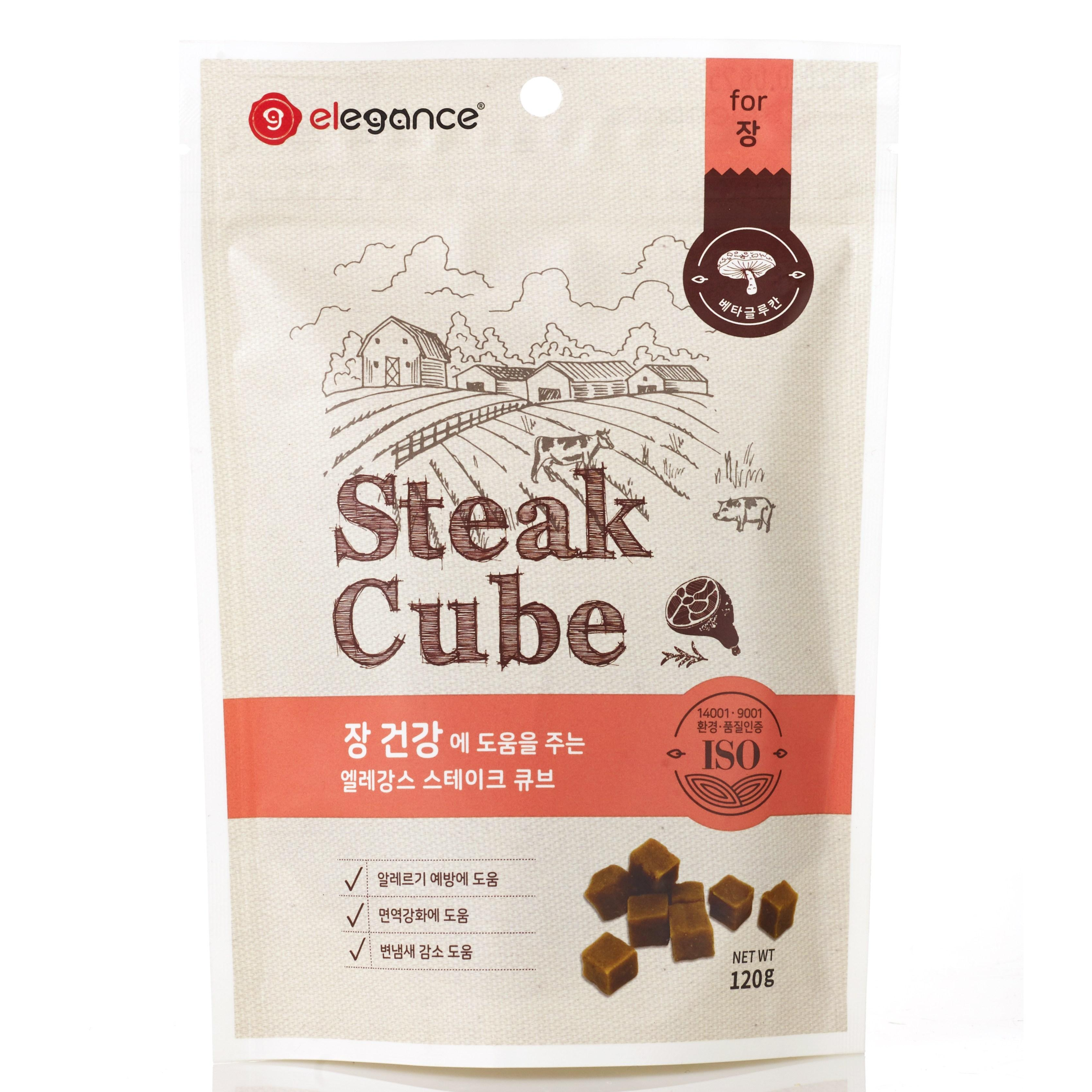 엘레강스펫 강아지 저알러지 가수분해 간식 스테이크 큐브 트릿 장, 닭고기, 120g, 10개 34,500원