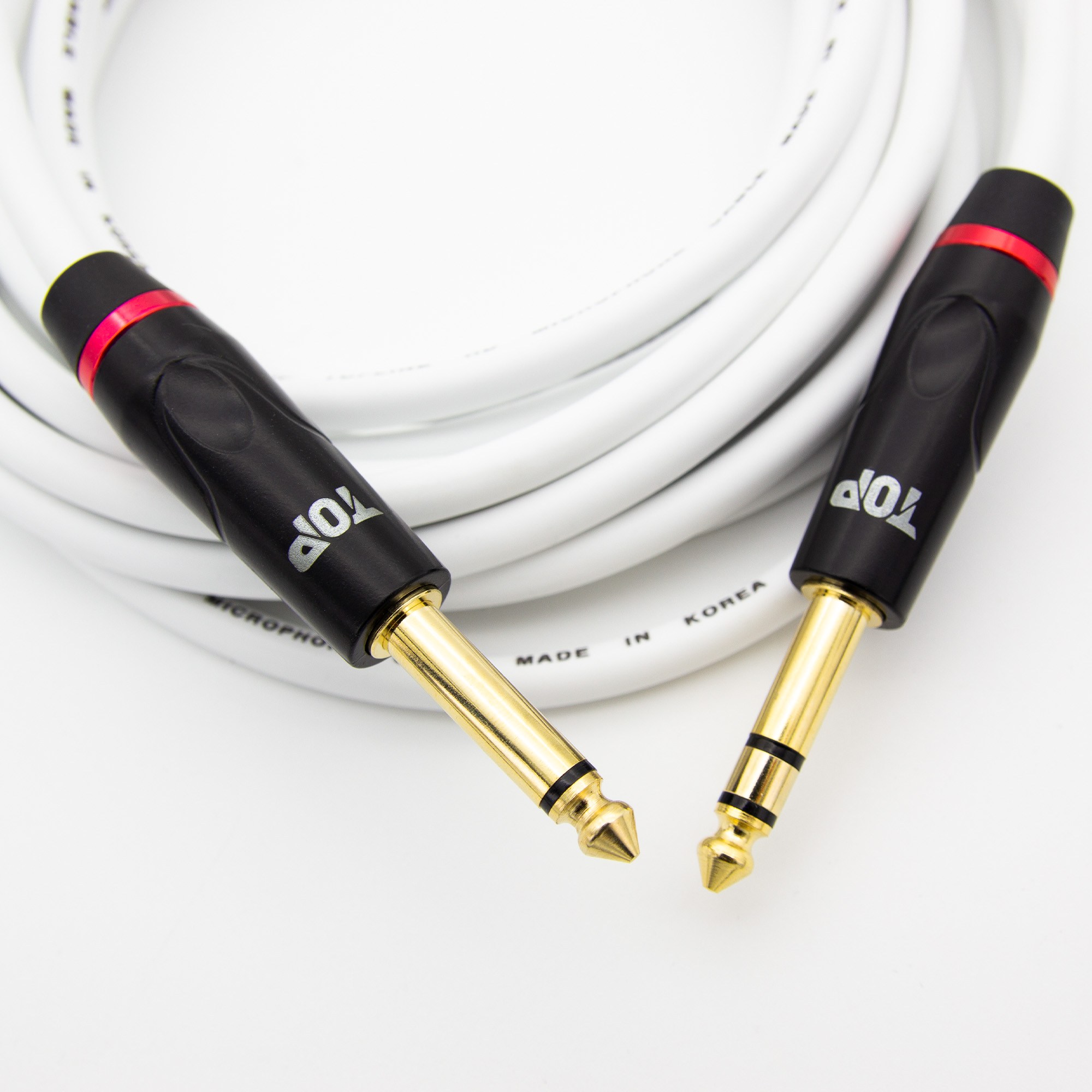 HDTOP 국산 제작 5.5 모노 to 5.5 스테레오 케이블 화이트 20M HT-TP787, 1개 60,000원