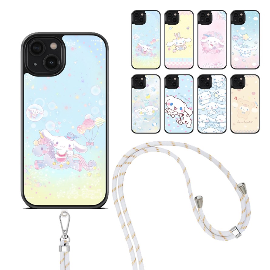 귀여운 시나모롤 목걸이 스트랩 케이스 전기종 갤럭시 아이폰 S23 S23+ S23울트라 노트9 A32 A23 18,300원