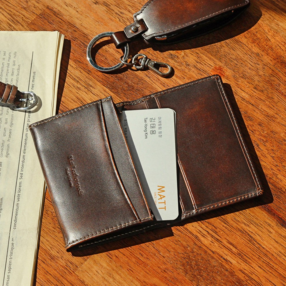 마뜨 이니셜 아도방 소가죽 슬림 명함지갑 명함케이스 59,000원